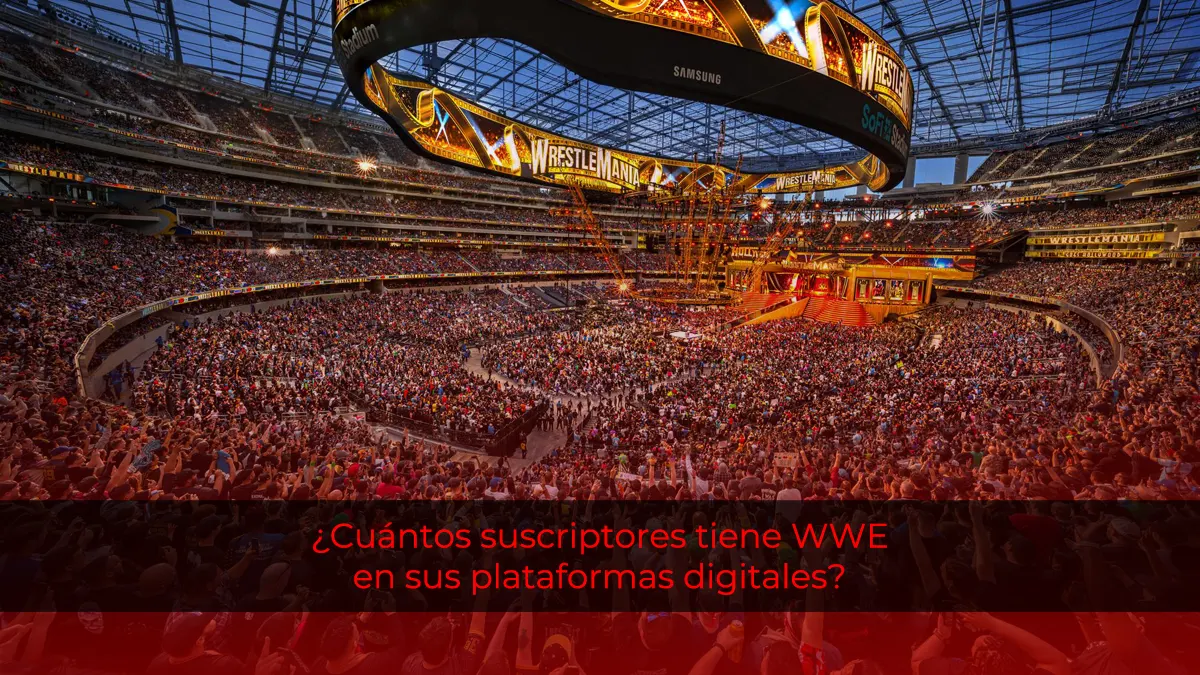 ¿Cuántos suscriptores tiene WWE en sus plataformas digitales?