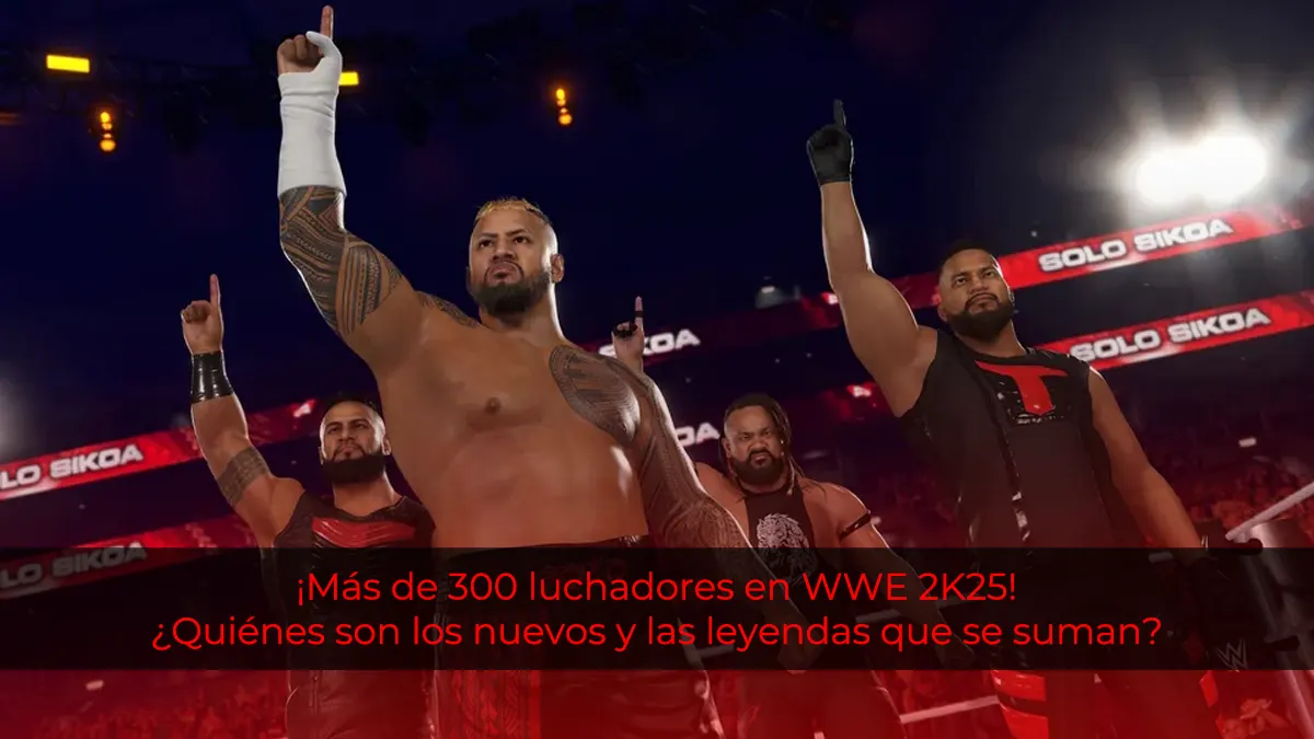 Descubre todas las superestrellas que podrás jugar en WWE 2K25